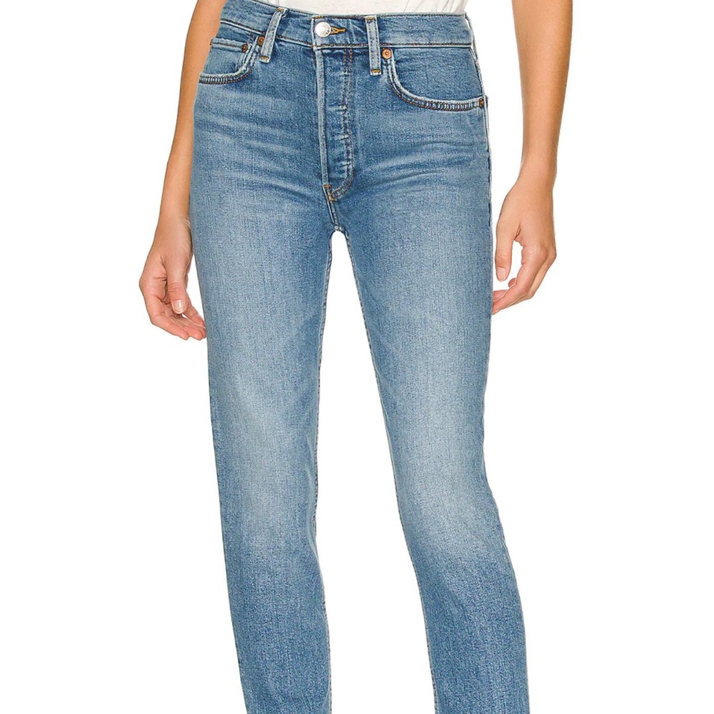 Re/done Skinny High Waisted Jeans.